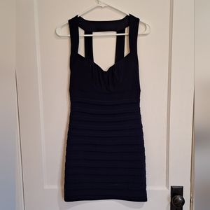 COPY - B Darlin Navy Blue Heartneck Bodycon Mini Cocktail Dress Size 12